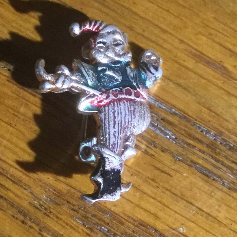 Vintage Hong Kong Santa Pin